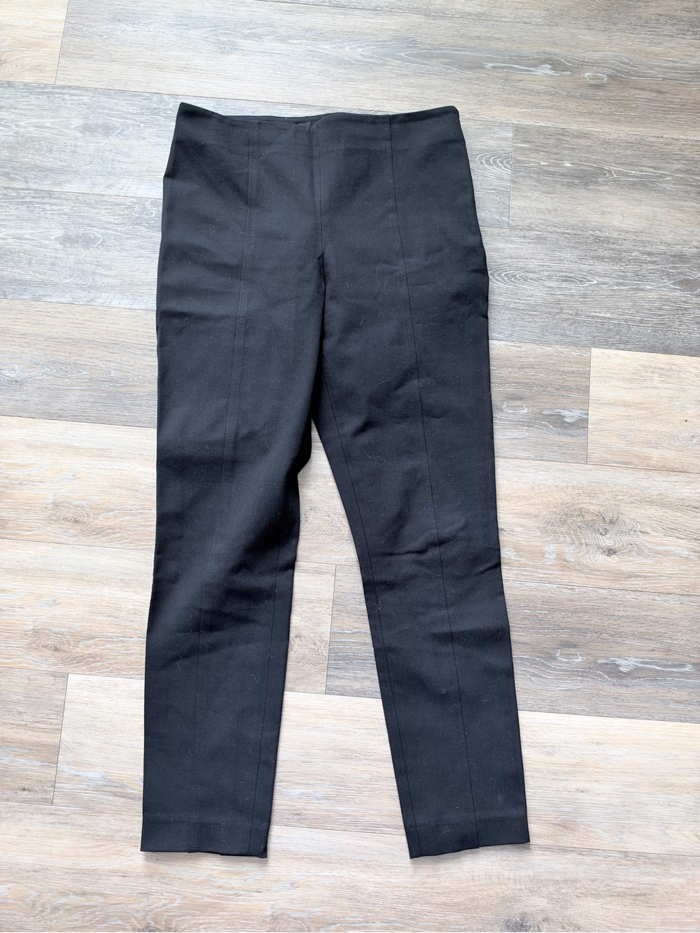 Club Monaco Black Side Zip Slim Ankle Pants, Size 4